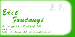 edit fontanyi business card