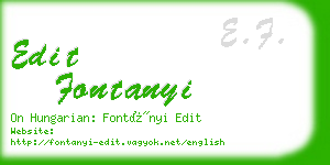 edit fontanyi business card